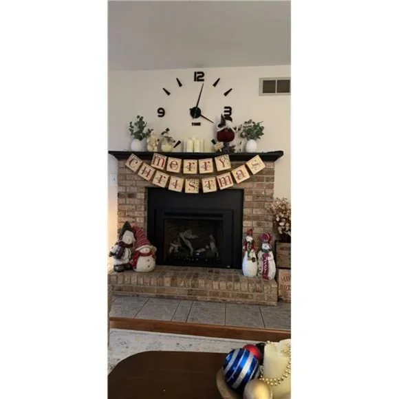 Vintage Merry Christmas Banner | Retro Nostalgic Banner - Picture 3 of 9